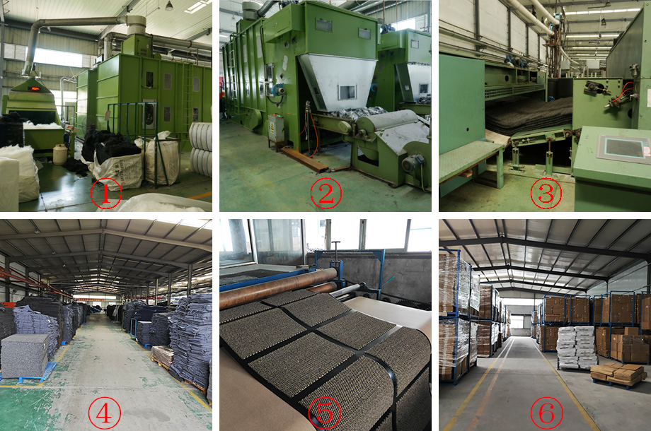 production process-doormat production process-doormat