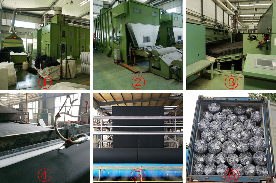 production process-exhibition carpet