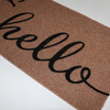 Coconut Coir Floor Front Doormats With Custom Flocking Plush Logo