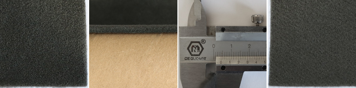 automotive felt unback grey