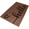 Coconut Coir Floor Front Doormats With Custom Flocking Plush Logo