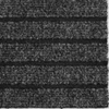 Dark Grey Seven Ribs Commercial Carpet Roll with Gel Star Backing