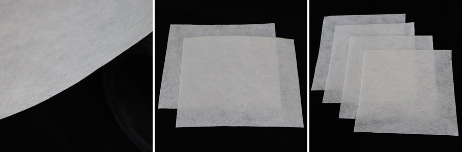 white geotextile-